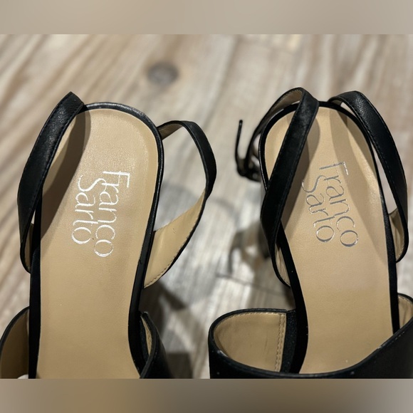 Franco Sarto Haneli block heel in black leather (9) - Picture 5 of 10